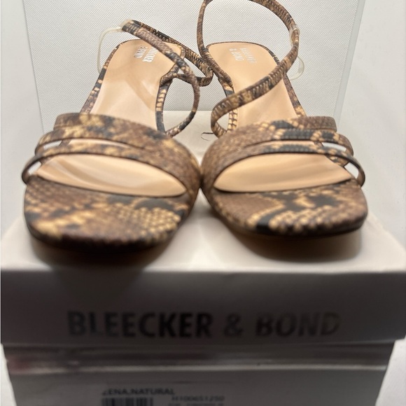 Bleecker & Bond Brown Snakeskin Heels - Picture 2 of 5